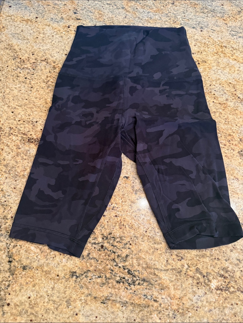 lululemon athletica Black Camo High-Rise Bike Shorts